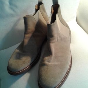 Mens Steve Madden Light Tan /Brown Leather Slip On Boots
